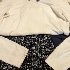 Navy skirt and sweater set